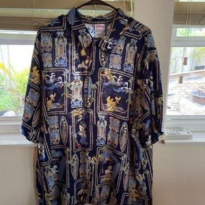 Disney Mens Hawaiian Button Down Shirt